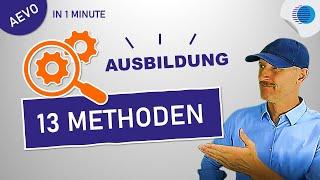 13 Methoden für die Ausbildung (AEVO) - Das musst du wissen!