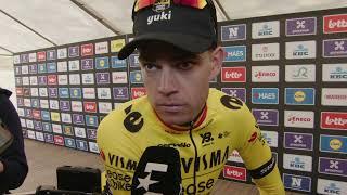 The disappointment of Wout van Aert after Dwars door Vlaanderen 2025