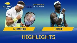 Grigor Dimitrov - Frances Tiafoe | Highlights - Viertelfinale der Herren, US Open 2024 | SDTV Tennis