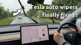 Tesla auto wipers finally now work properly (as well as other cars with rain sensors!)