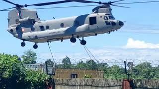 Indian Air Force | Take Off | CHINOOK HELICOPTER LIFTING HEAVY CONTAINER  #IAF #INDIAN_AIR_FORCE