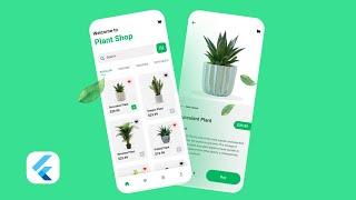 Flutter UI - Plan Shop App