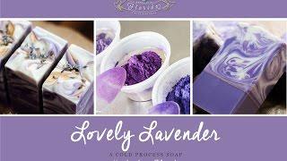 Lovely Lavender Soap Making and Cutting. A Bramble Berry Soap the Rainbow Purple Series