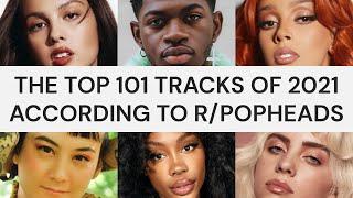 The Top 101 Tracks of 2021, according to r/popheads