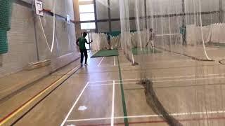 Junaid Nadir Bowling In Nets