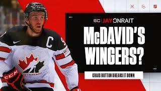 Who should play on McDavid's wing at 4 Nations Face-Off?