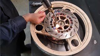 Yamaha RD/RZ Restore Part 14 - Strip down the wheels.