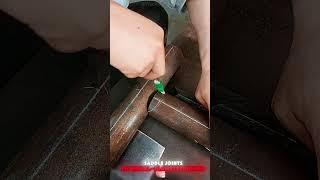 Quick Production Tutorial for Saddle Joints of Equal-diameter Round Pipe Tees 🪑