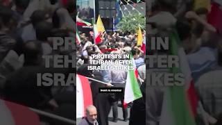 See the demonstrations on the streets of Tehran after Israel attacked Iran
