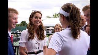 Duchess of Cambridge meets Johanna Konta | 2019 Wimbledon