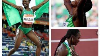 12.12! WR run by Nigerian Tobi Amusan. Women's 100 m hurdles semis. World Athletics Championship22