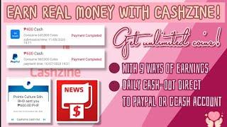 Paano kumita at mag-withdraw sa CASHZINE | Earn unlimited P400, P600, P1200 per day!