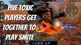 Five Toxic Players Get Together to Play Smite - Smite Conquest with Friends