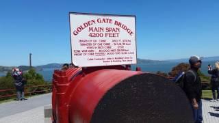 Incredible Cross Section of the Golden Gate Bridge Main Cable Support, San Francisco, California