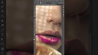 Realistic Lipstick in Photoshop #shorts