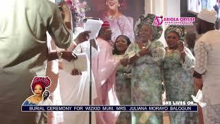 K1 PERFORMANCE AT BURIAL CEREMONY OF WIZKID MUM, MRS. JULIANA MORAYO BALOGUN