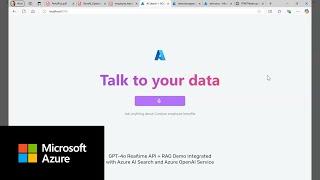 Azure AI Search - RAG with GPT-4o Realtime API for Audio with Azure OpenAI Service