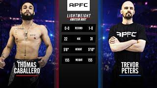 10 SECOND KO! APFC 4: THOMAS CABALLERO VS TREVOR PETERS | #MMA #FULLFIGHT