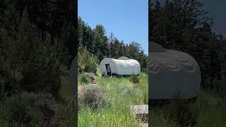 Trout Trail Gulch, covered wagons ￼