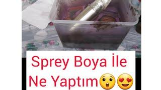 Sprey Boya İle EFSANE Boyama Fikri️ Suya Batırma TekniğiWater Dipping