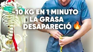 Menos 10 kg por 1 minuto por hora por día todos los meses por año.Olvídate de la grasa del vientre.