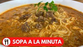  SOPA A LA MINUTA DE CARNE | RECETA PERUANA