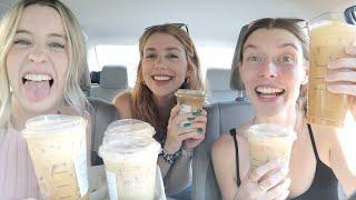 TRYING VIRAL TIKTOK STARBUCKS FALL DRINKS w/ JAC ANDERSON!!