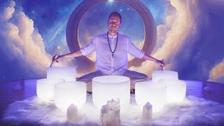 Divine Frequencies Sound Bath | Divine Connection | Crystal Singing Bowls | Spiritual Transcendence