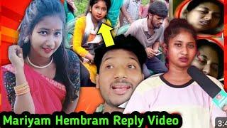 Kya Reply Diya Mariyam Hembram Live WhatsApp me New Santali Viral Video 2024