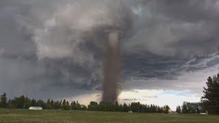 Dramatic footage of Alberta twister