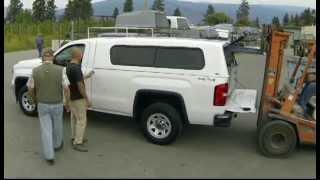 How to install a truck canopy