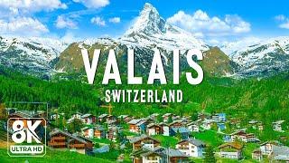 Valais 8K UHD – Journey To Conquer The Snowy Peaks Of Switzerland: Fairy Tale Villages