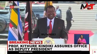 LISTEN TO MUDAVADI  SPEECH ON KINDIKI'S SWEARING IN AFTER GACHAGUA IMPEACHMENT!!!