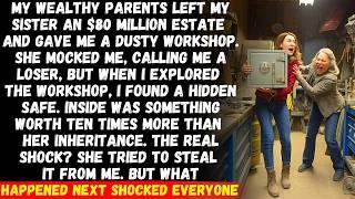 My wealthy parents left my sister $80M and gave me a dusty workshop, but then I explored it...