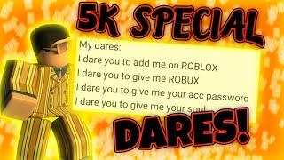 BLOX FRUITS DARES ! - 5k special