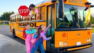 Ellie and Maddie Teach and Learn School Bus Rules