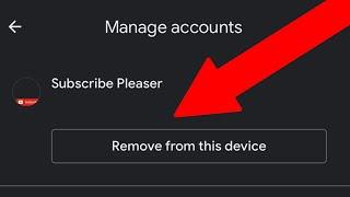 How to Remove Account from YouTube