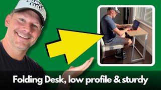 Folding Desk 31.5" natural & white low profile review