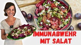 Lecker Bittersalat mit Zwetschgen | Kochen mit Ernährungsexpertin Dagmar von Cramm