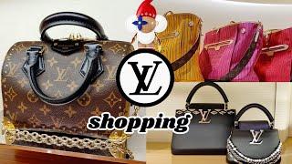 what's NEW at LV ?   LV SPEEDY TRUNK 20  LV CAPUCINES TRILOGY  LV SLOUCHY   LV X FRANK GEHRY