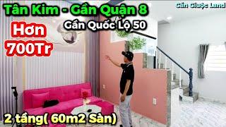 Nhà Phố Tân Kim, Cần Giuộc, Chỉ Hơn 700 Triệu, 2 Tầng Mới Đẹp, Kế Quốc Lộ 50, Gần Quận 8, TP.HCM