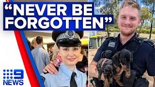 Communities in mourning after police officers shot dead in Queensland | 9 News Australia