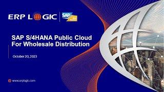 SAP S4HANA Public Cloud for Wholesale Distribution Oct 2023