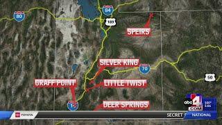 A look at the biggest and newest wildfires in Utah