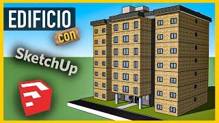 Cómo hacer un edificio en SketchUp - Arquitectura - Muy fácil