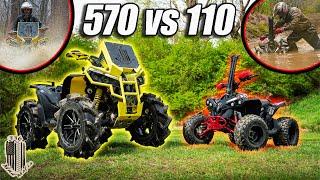 Canam 570 Vs Canam 110!! *TERRIBLE IDEA*