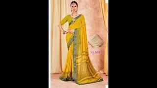 Chiffon Saree design #online Shopping link #designer #Brasso chiffon Saree #Georgette saree #sadi