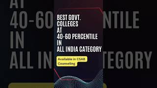 Best Govt Colleges at 40-60 Percentile in AI Category in JEE Mains| #jeemains