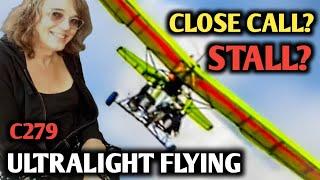 Ultralight Steep Banked Wing Stall. Was It A Close Call? C279