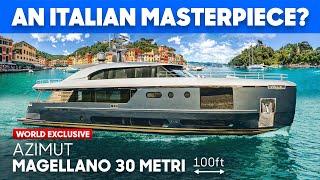 Form with Function? NEW Flagship Azimut Magellano 30 Metri Full Tour & Review by YachtBuyer